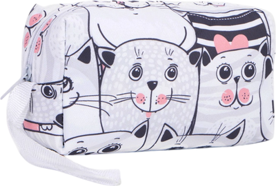 Косметичка Sima-Land Кошки и коты. На молнии / 7354108 (белый)
