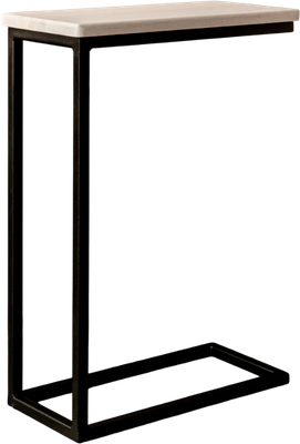 Приставной столик Stal-Massiv 1642-46 (дуб беленый/черный)