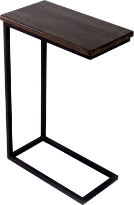 Приставной столик Stal-Massiv 1642-46 (дуб мореный/черный)