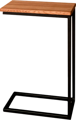 Приставной столик Stal-Massiv 1642-46 (дуб натуральный/черный)