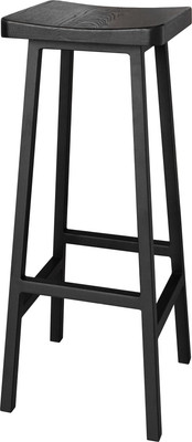 Табурет барный Stal-Massiv HALLS-М78 (черный/черный)