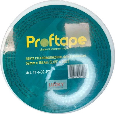 Лента монтажная Lucky Tape Tissue флизелиновая 60г/м2 52мм TT-1-02-PT (152.4м)