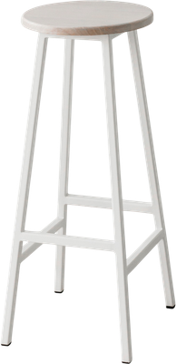 Табурет барный Stal-Massiv SMH-76 (дуб беленый/белый)