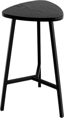 Табурет барный Stal-Massiv Delta-63 (черный/черный)