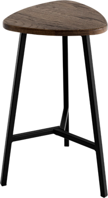 Табурет барный Stal-Massiv Delta-63 (дуб мореный/черный)