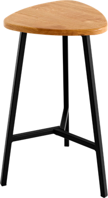 Табурет барный Stal-Massiv Delta-63 (дуб натуральный/черный)