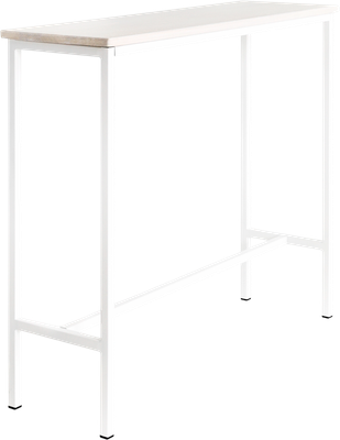 Барный стол Stal-Massiv SMT-95 (дуб беленый/белый)