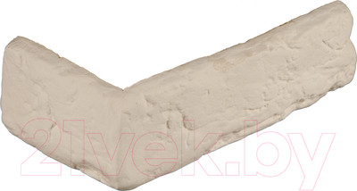 Декоративный камень гипсовый Petra Барселона угловой элемент А03.У (белый)