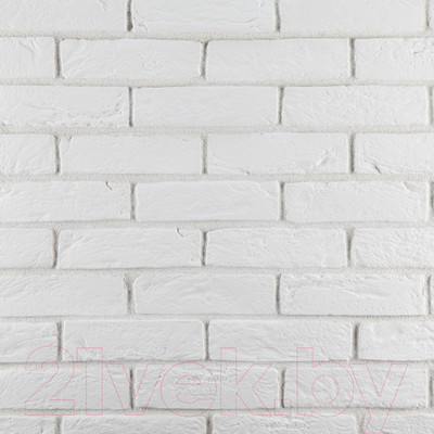 Декоративный камень гипсовый Petra Женева А04 (белый)