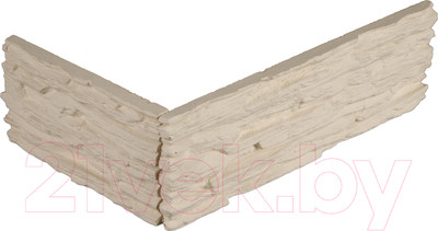 Декоративный камень бетонный Petra Сахара угловой элемент 04П0.У (белый)