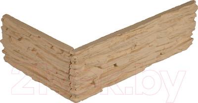 Декоративный камень бетонный Petra Сахара угловой элемент 04П2.У (капучино)