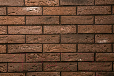 Декоративный камень бетонный Petra Туринский кирпич 12П2 (бордовый/темно-серый)