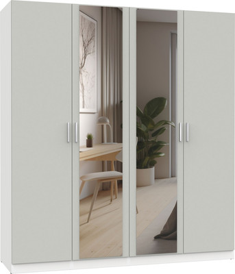 Шкаф Интермебель Марсель-8 / МР 01-08 (шиншилла серая)