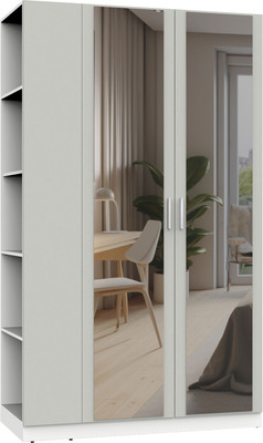 Шкаф Интермебель Марсель-19 / МР 01-19 (шиншилла серая)