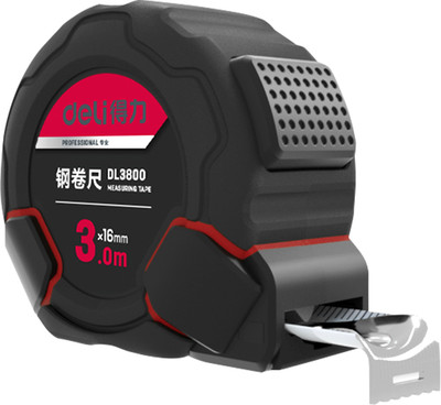 Рулетка Deli RS DL3800 (3мx16мм, черный)
