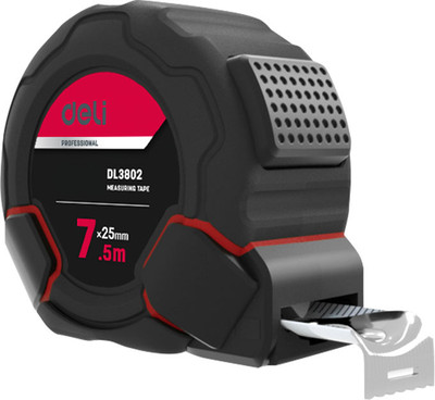 Рулетка Deli DL3802 (черный)