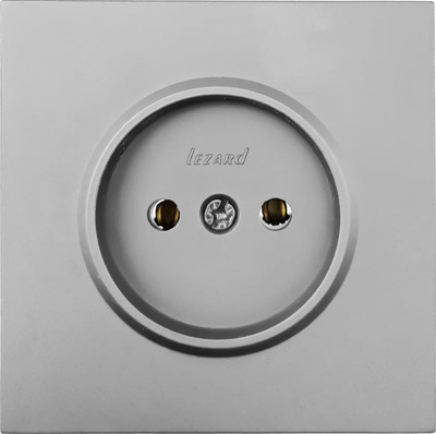 Розетка Lezard Zima 704-7488-121BQC (серый матовый)
