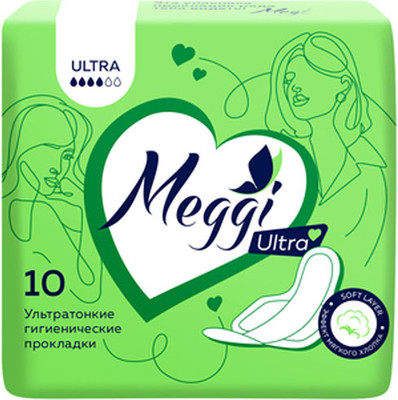 Прокладки гигиенические Meggi Ultra (10шт)
