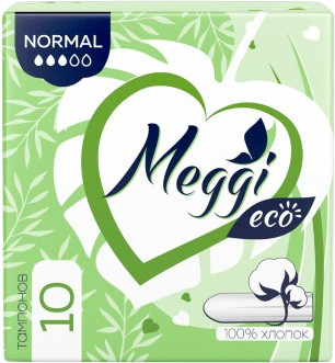 Тампоны гигиенические Meggi Cotton Normal (10шт)