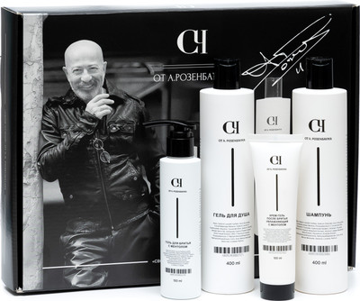 Набор косметики для тела и волос Свой Чужой Гель д/душа+Шампунь+ Гель д/бритья+Крем-гель п/бритья (400мл+400мл+150мл+150мл)