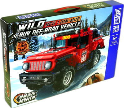 Конструктор управляемый Zhe Gao Внедорожник Jeep Wrangler на радиоуправлении / GZ6233