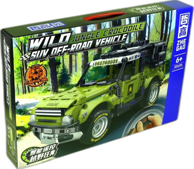 Конструктор управляемый Zhe Gao Внедорожник Jeep Wrangler на радиоуправлении / GZ6235