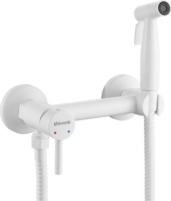 Гигиенический душ со смесителем Shevanik S107C (белый)