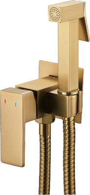 Гигиенический душ со смесителем Shevanik S127G (золотой сатин)