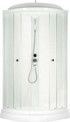Душевая кабина Saniteco SNT-88 90х90 (белый/прозрачное стекло)