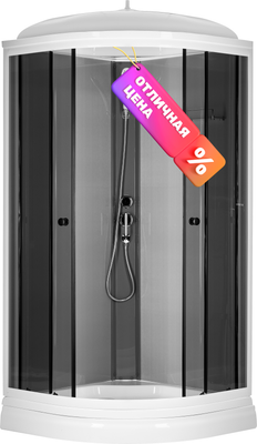 Душевая кабина Saniteco SNT-92 90х90 (серый/тонированное стекло)