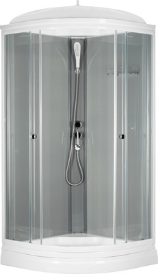 Душевая кабина Saniteco SNT-84 90х90 (серый/прозрачное стекло)