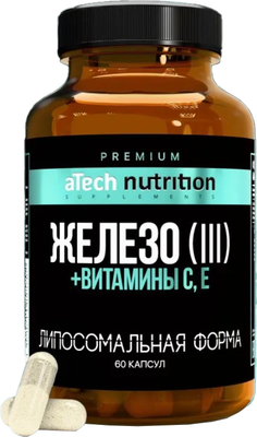 Минерал Atech Nutrition Iron Premium Liposomal Железо (60капсул)