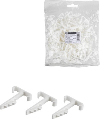 Дюбель-хомут TDM SQ0539-0040 (100шт, белый)