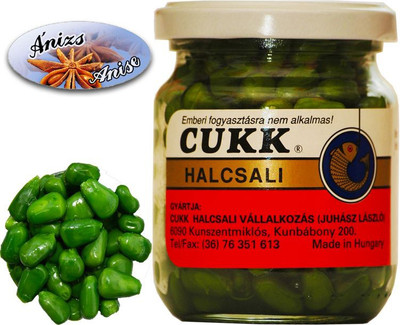Насадка рыболовная CUKK Кукуруза сладкая Анис / 4851 (220мл, зеленый)