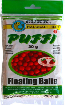 Насадка рыболовная CUKK Puffi Maxi 10-14мм Клубника / 15483 (30г, красный)
