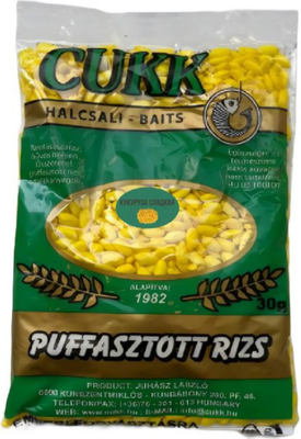 Насадка рыболовная CUKK Рис воздушный Сладкая кукуруза / 16804 (30г, желтый)