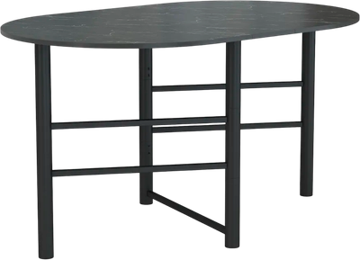 Стол-книга Олмеко Октава 42.41 (мрамор черный/черный)