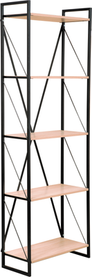 Стеллаж Олмеко Скарлетт 710 (дуб сонома/черный)