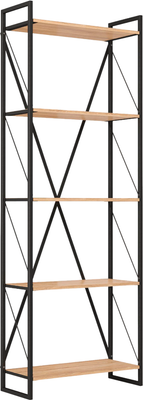 Стеллаж Олмеко Скарлетт 940 (дуб сонома/черный)
