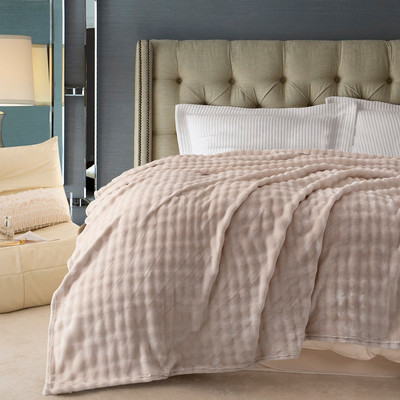 Плед Karven Велсофт Евро / PL 012 SOLID BUBBLE v5/Beige