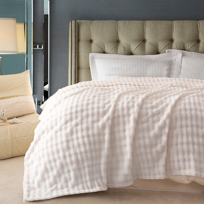 Плед Karven Велсофт Евро / PL 012 SOLID BUBBLE v6/Cream