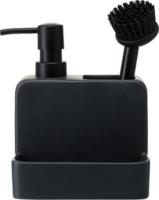Дозатор моющего средства с подставкой для губки Smart Solutions Noble SS0000252 (графит)