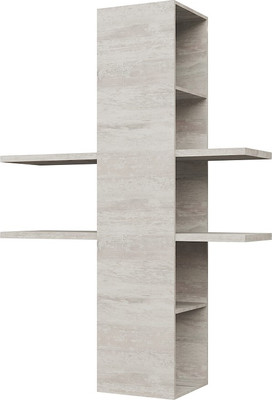 Полка Мебель-КМК Альда 0782.10-01 (сосна касцина 542/сосна натуральная)