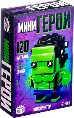Конструктор Unicon Мини герои. Сильный герой / 10230061