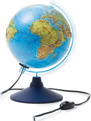 Глобус Globen Земли физический рельефный Ке022100184 (с подсветкой)