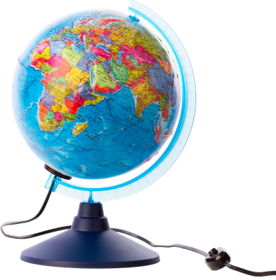 Глобус Globen Земли политический рельефный Ке022100202 (с подсветкой)