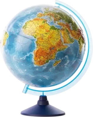 Глобус Globen Земли физический рельефный Ве023200265 (с подсветкой)