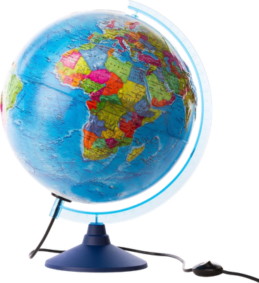 Глобус Globen Земли политический рельефный Ке013200232 (с подсветкой)