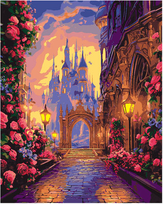 Картина по номерам Lori Волшебный замок / Кпн-398