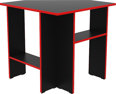 Компьютерный стол МДК Амур 74.5x80x80 (черный/красный)